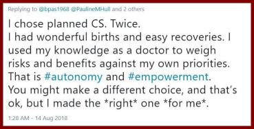 18-Aug-14 Doctor chose planned CS - Celebrating Caesareans Week - border