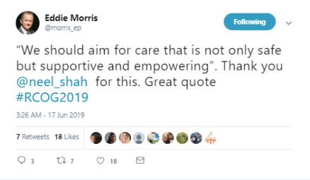 19-Jun-17 RCOG2019 twitter tweet Eddie Morris Neel Shah working together3